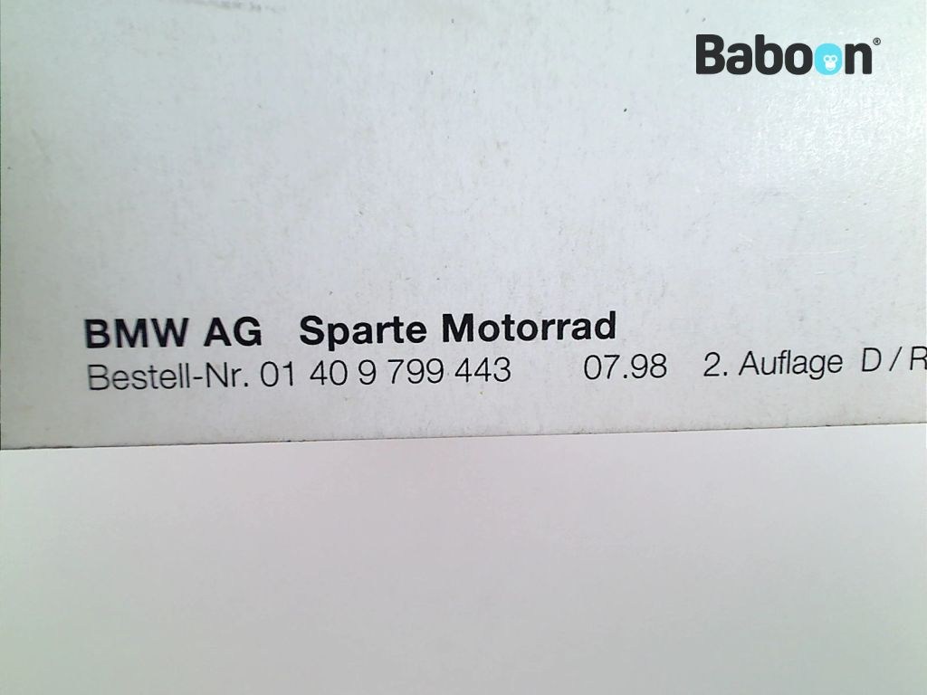 Picture of: BMW R  S (RS ) Owners Manual German ()  Baboon