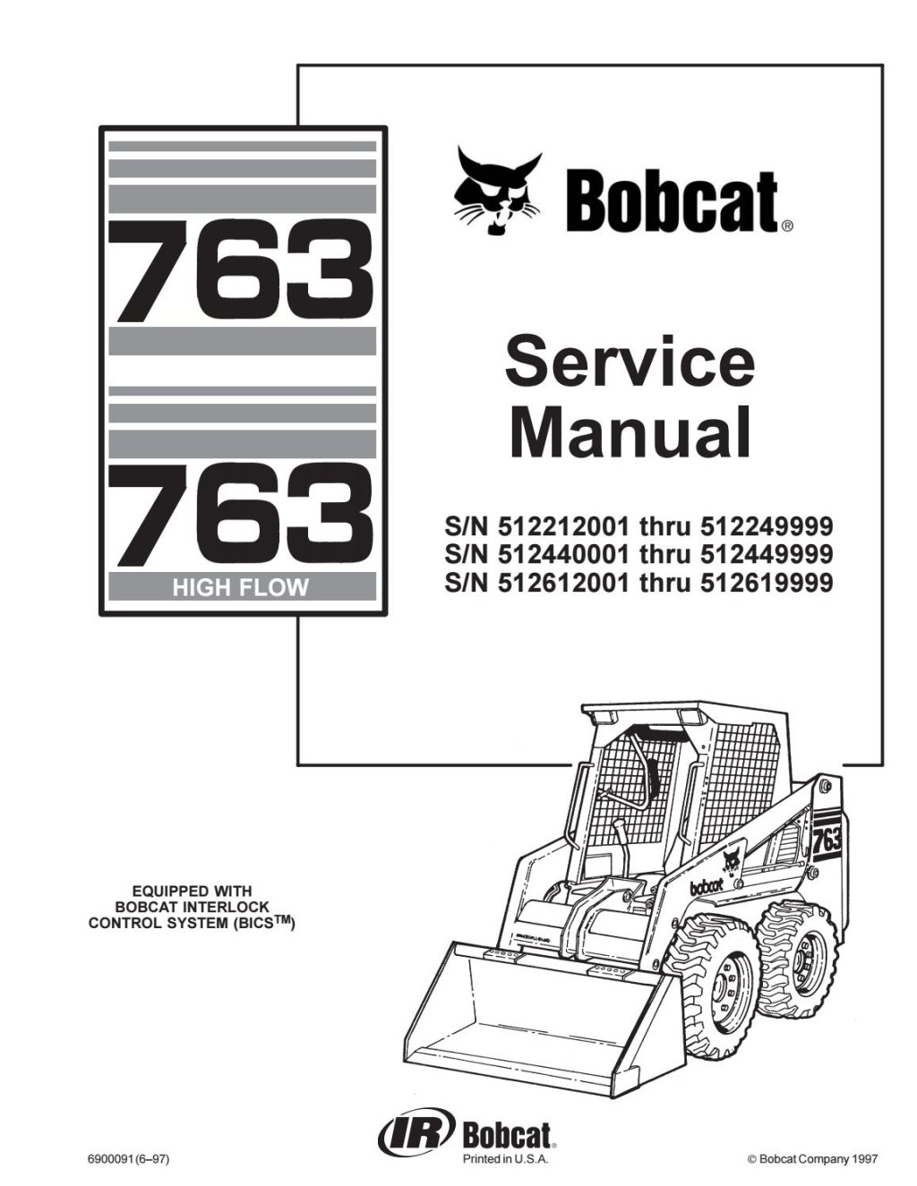 Picture of: BOBCAT  SKID STEER LOADER Service Repair Manual SN