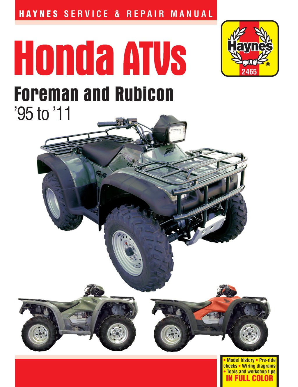 Picture of: Bundle: Honda Foreman  (-), Foreman  (-), & Rubicon   (-) ATV Haynes Repair Manual