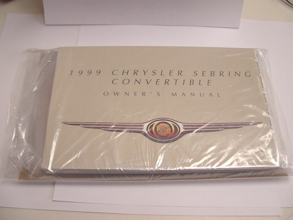 Picture of: CHRYSLER SEBRING CONVERTIBLE Owners Manual NOS Original  Piece Set  NICE!