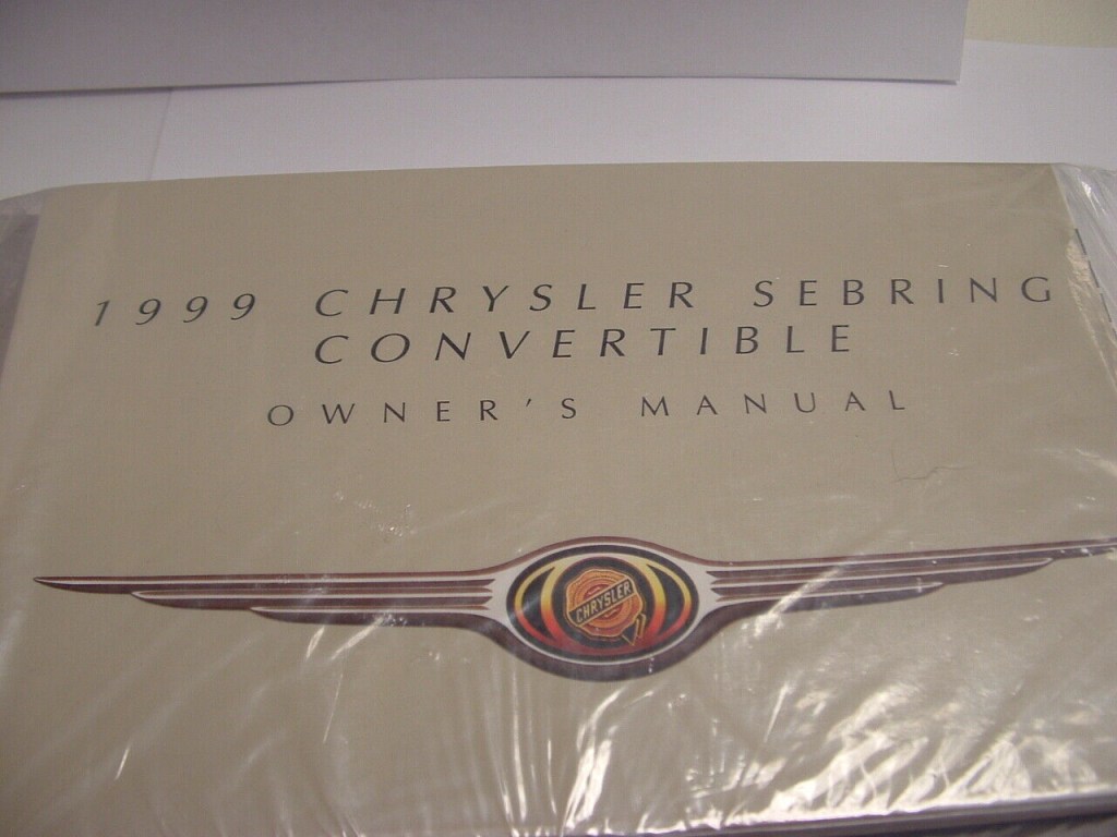 Picture of: CHRYSLER SEBRING CONVERTIBLE Owners Manual NOS Original  Piece Set  NICE!