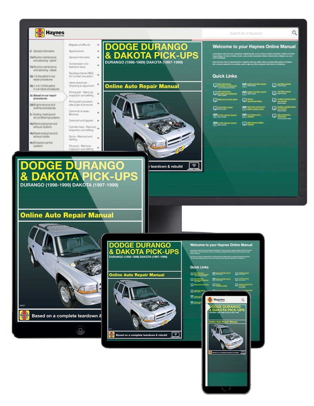 Picture of: Dodge Durango (-) & Dodge Dakota (-) Haynes Online Manual