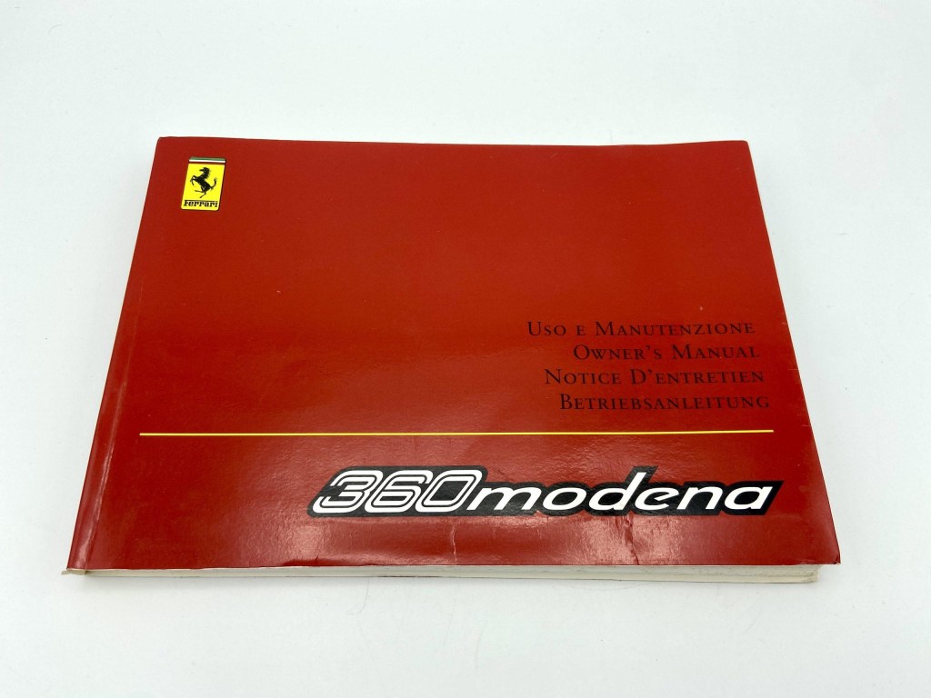 Picture of: Ferrari  Modena Owner’s Manual #/ – 20