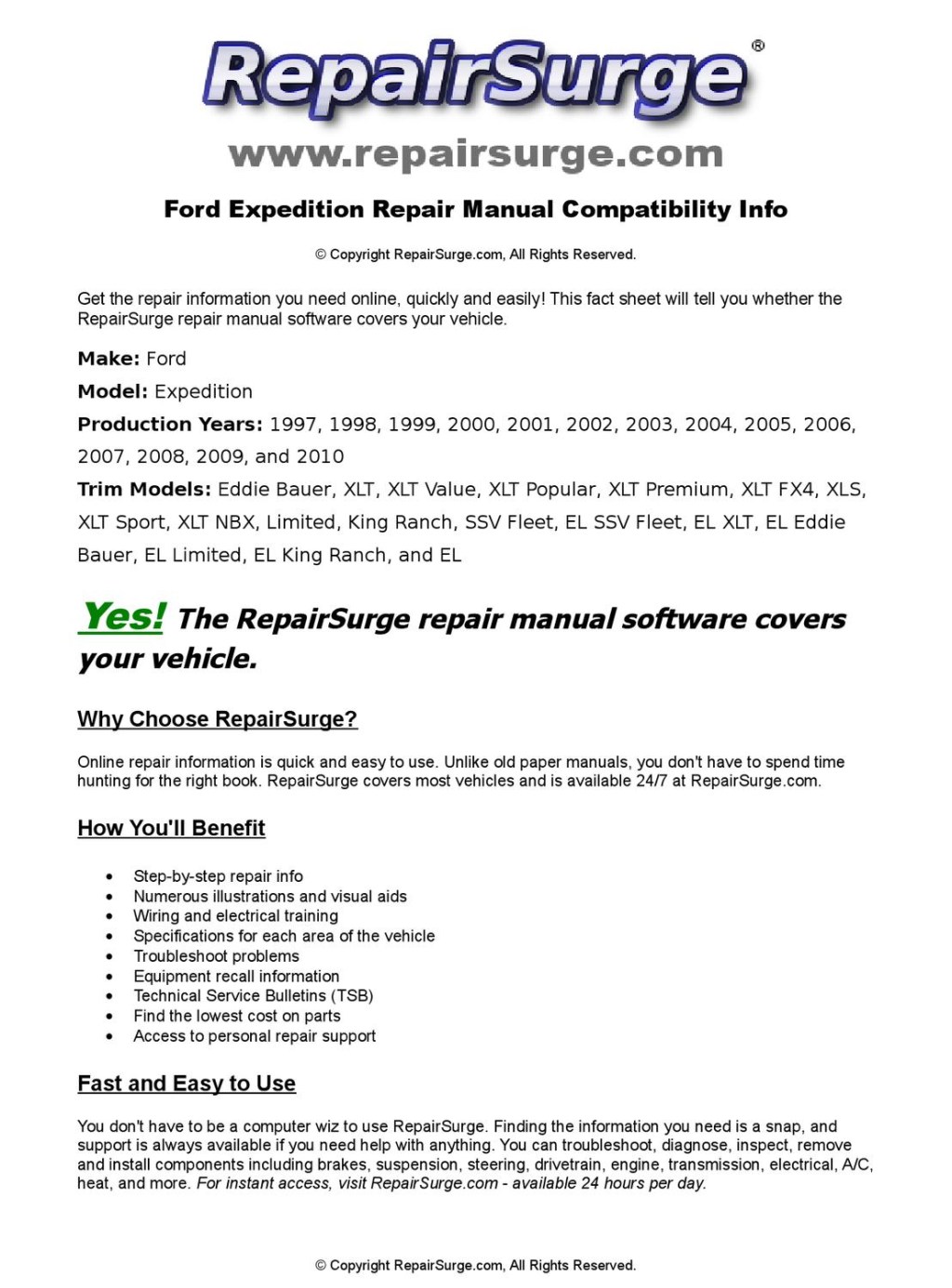 Picture of: Ford Expedition Online Repair Manual For , , ,