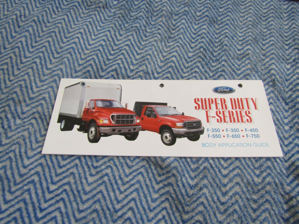 Picture of: FORD F F F F F F SUPERDUTY BODY APPLICATION GUIDE  BOOKLET