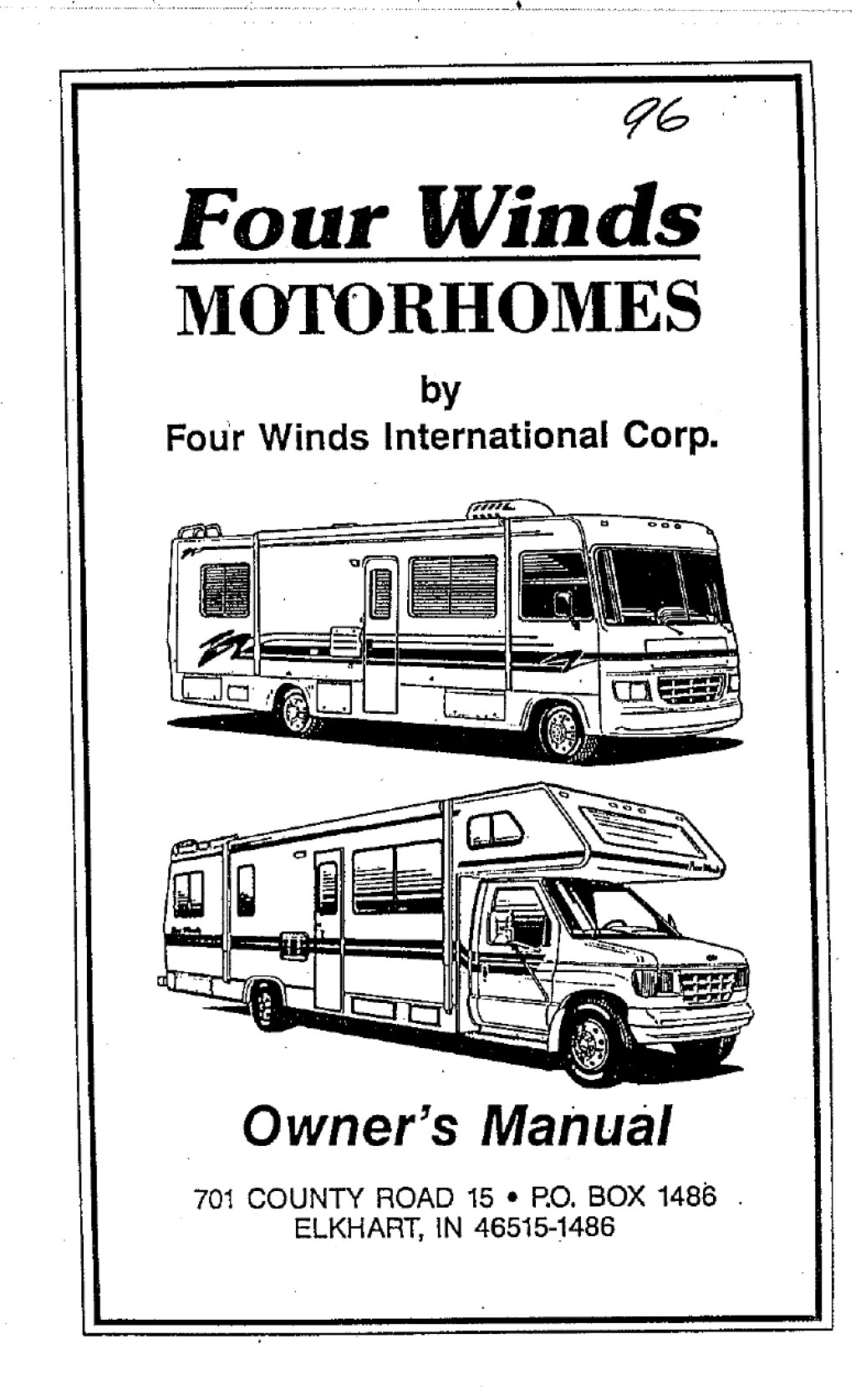 Picture of: Four Winds  Owners Manual – RV Roundtable Buy – Sell – Join