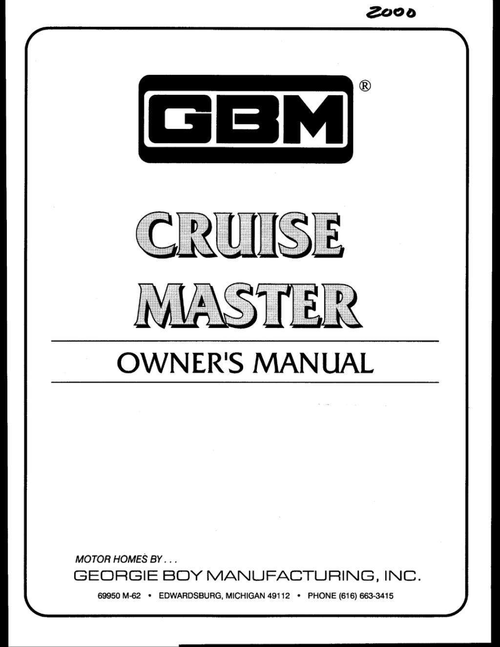 Picture of: GBM CRUISE MASTER OWNER’S MANUAL Pdf Download  ManualsLib