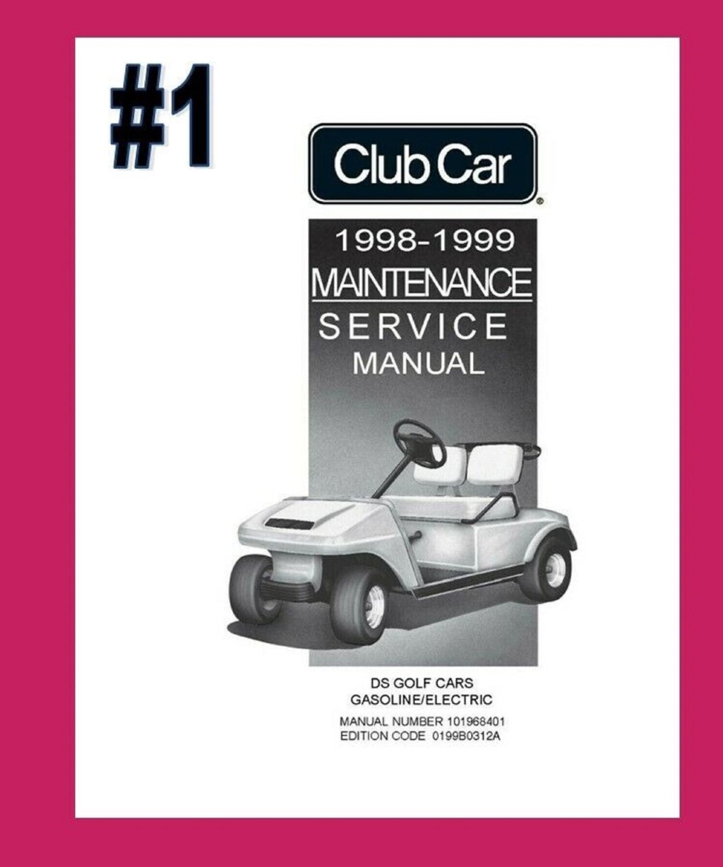 Picture of: Golf Cart Technical Workshop Repair Manual Fits Club