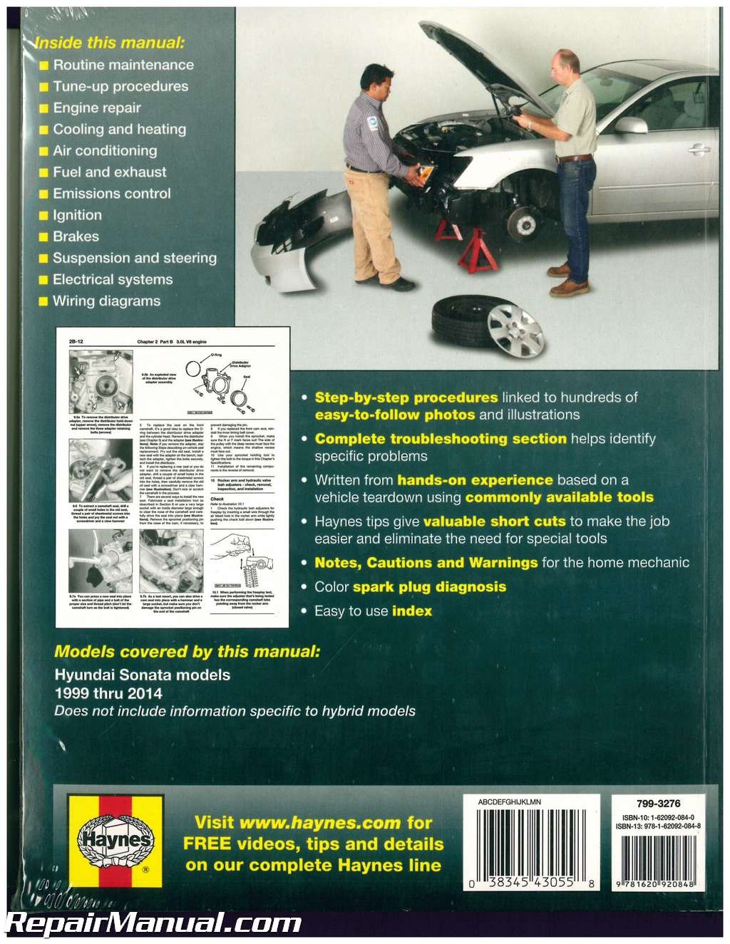 Picture of: Haynes Hyundai Sonata – Auto Repair Manual