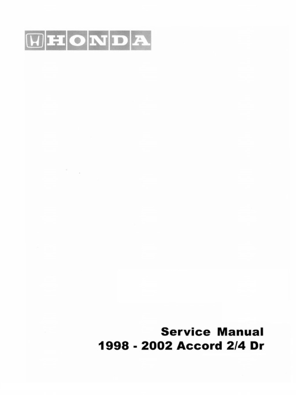 Picture of: Honda Accord  –  Service Manual COMPLETE  PDF  Airbag