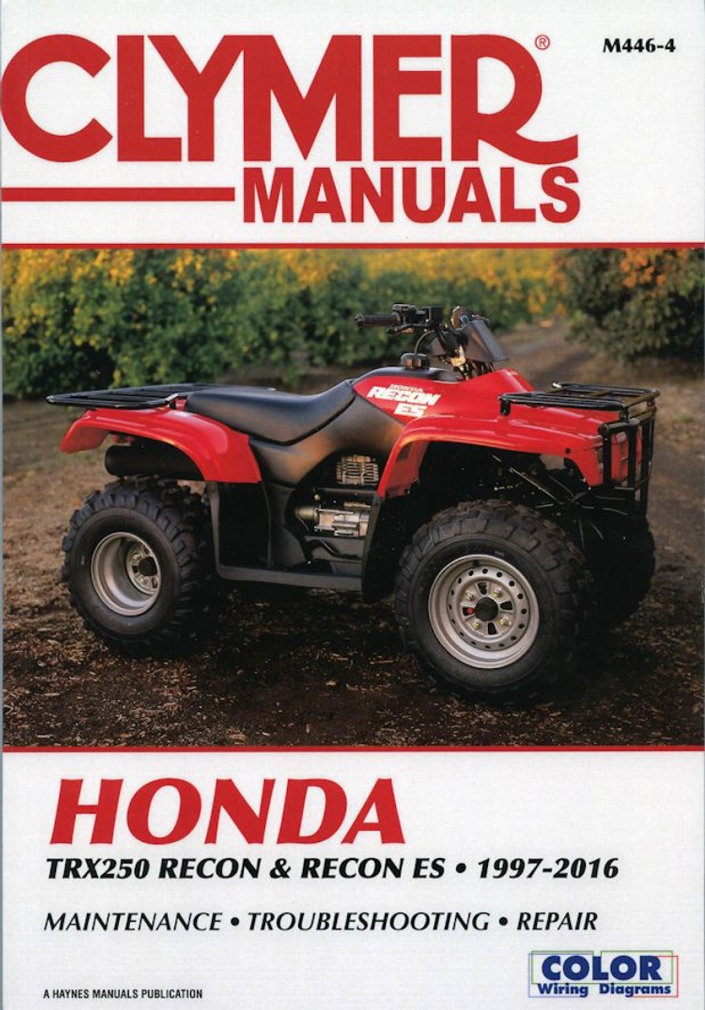 Picture of: Honda TRX Recon ES Repair Manual – – Clymer M-