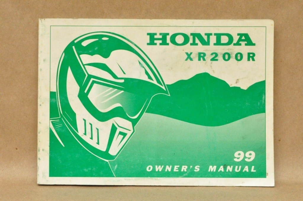 Picture of: Honda XR R Dirt Bike Factory Owners Maintenance Manual  X-KT-71
