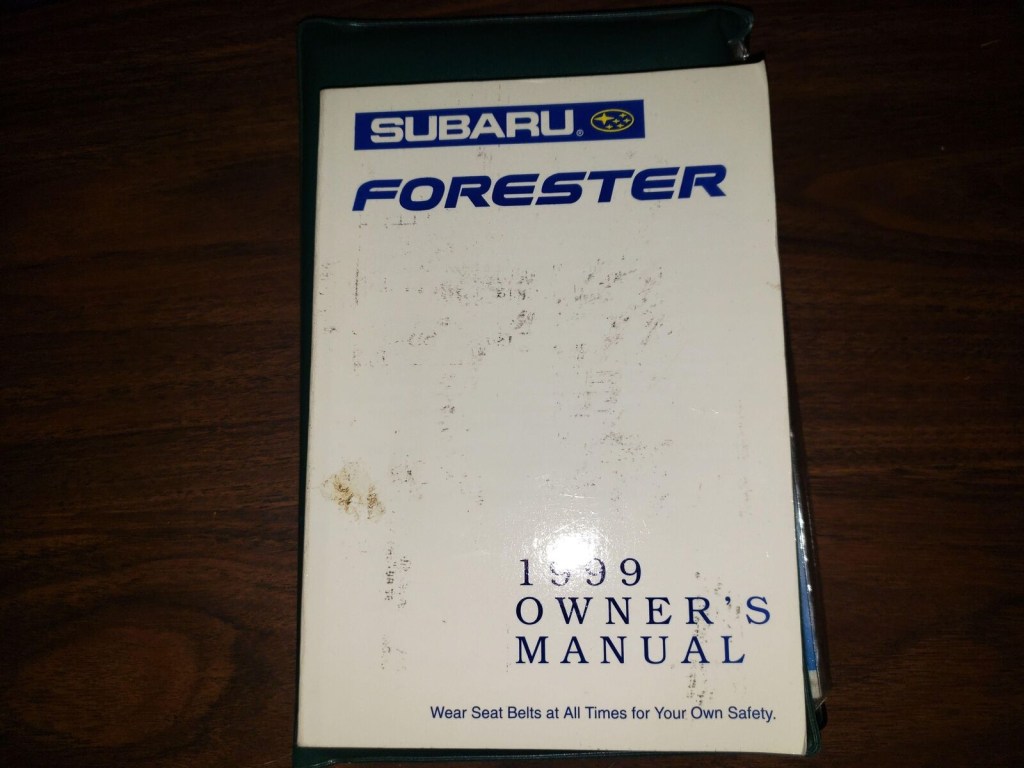 Picture of: Owners Manual SUBARU FORESTER