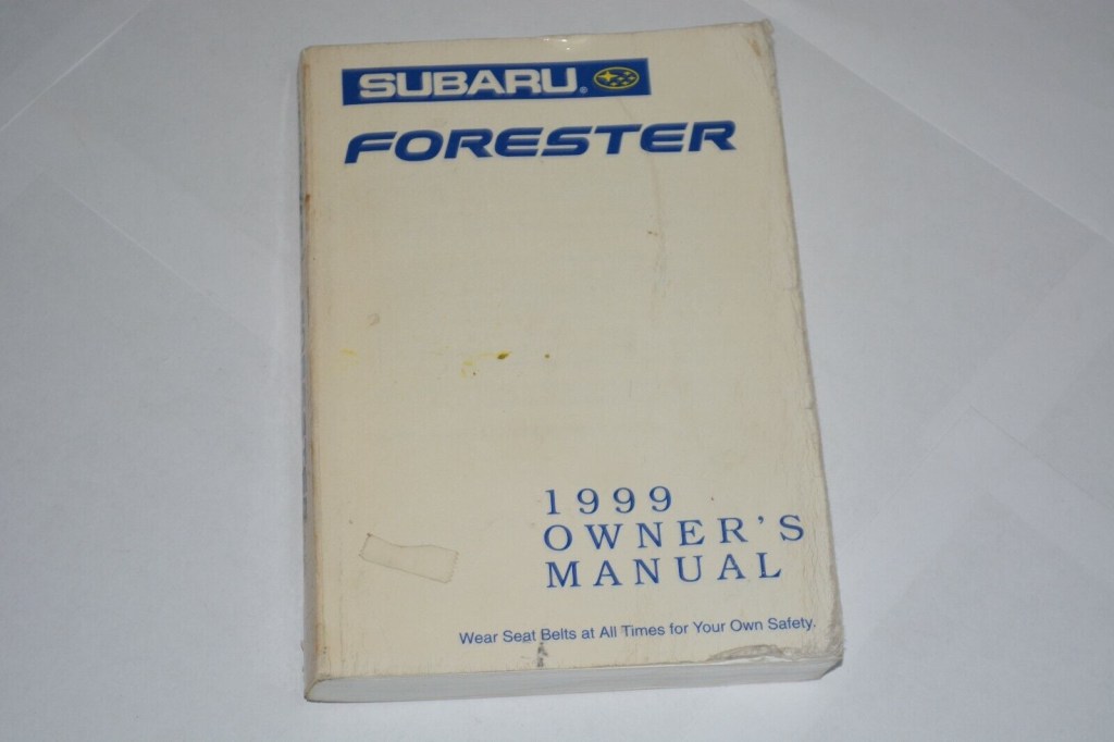 Picture of: SUBARU FORESTER OWNERS MANUAL BOOK